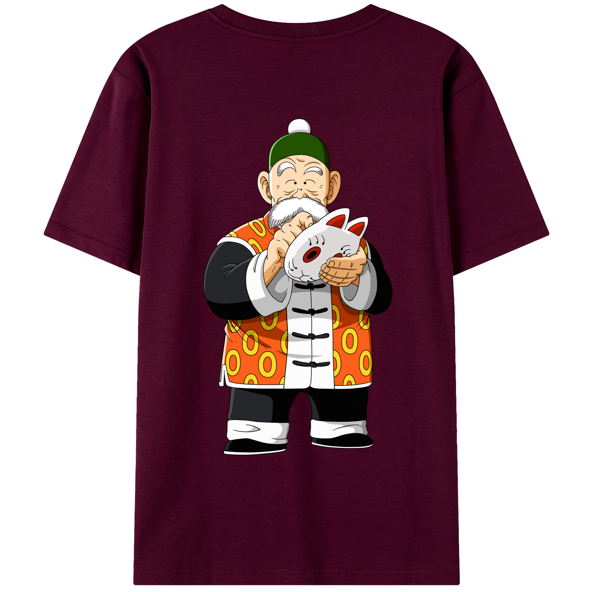 （画像用） ドラゴンボール 亀仙人（かめせんにん） DRAGON BALL Master Roshi Kame Sennin レディース半袖Tシャツ(バックプリント)